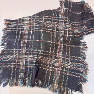 Plaid Fringe Throw Blanket